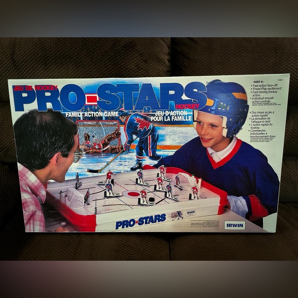 New Old Stock Pro-Stars Hockey Game Pro-Star Table Hockey Game Sealed Vintage